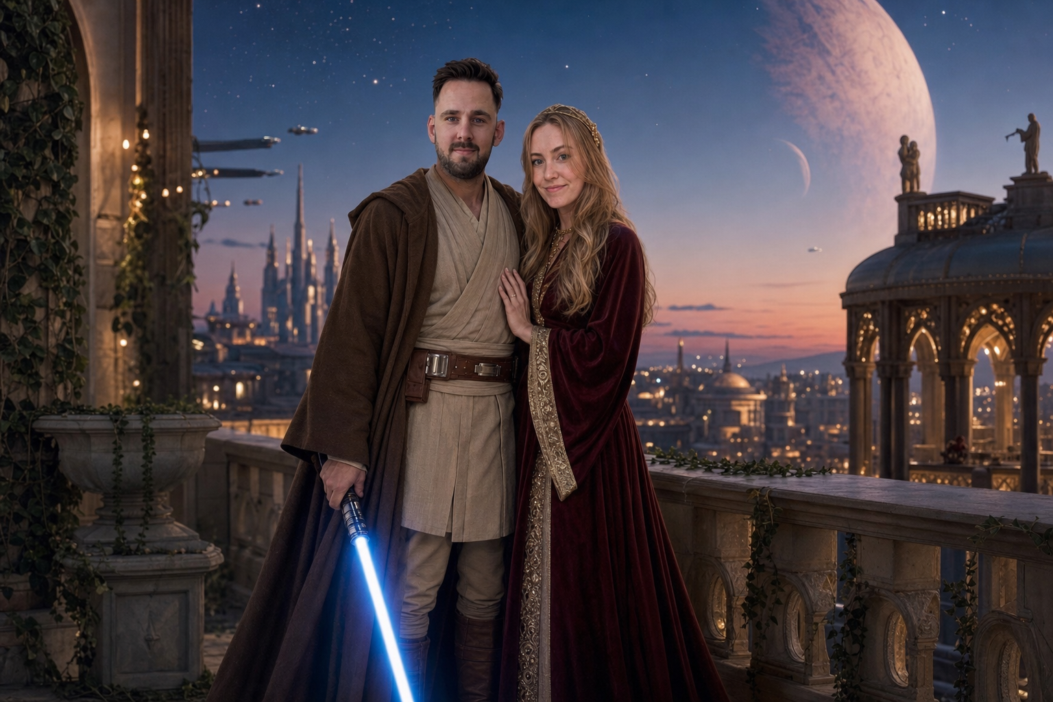 Max en Marjean samen, Jedi en prinses